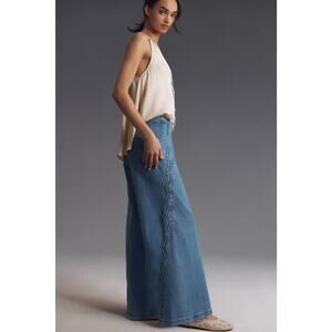 Anthropologie Light Blue Flare Jeans